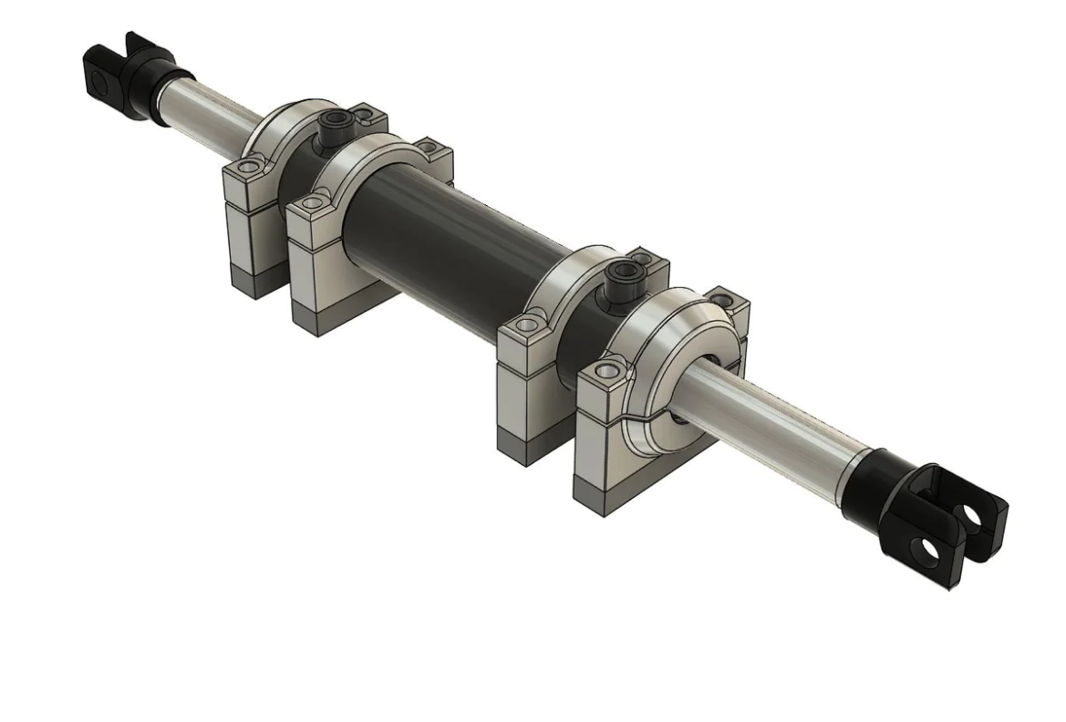 Gearhead Fabworks Hydraulic Steering Ram Clamps American Iron Offroad