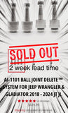 AI-1101 Ball Joint Delete™ System for Jeep Wrangler & Gladiator 2018 - 2024 JT JL